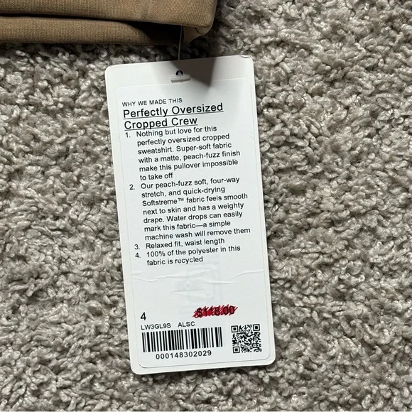 Lululemon Softstreme Perfectly Oversized Cropped Crew - Picture 4 of 7